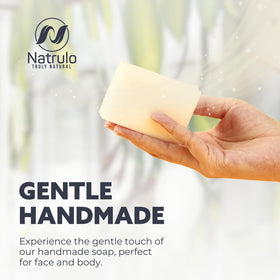 Natrulo family using soap demonstrating safe gentle cleansing for kids