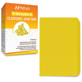 Natrulo soap bar front packaging showing clean natural branding and benefits