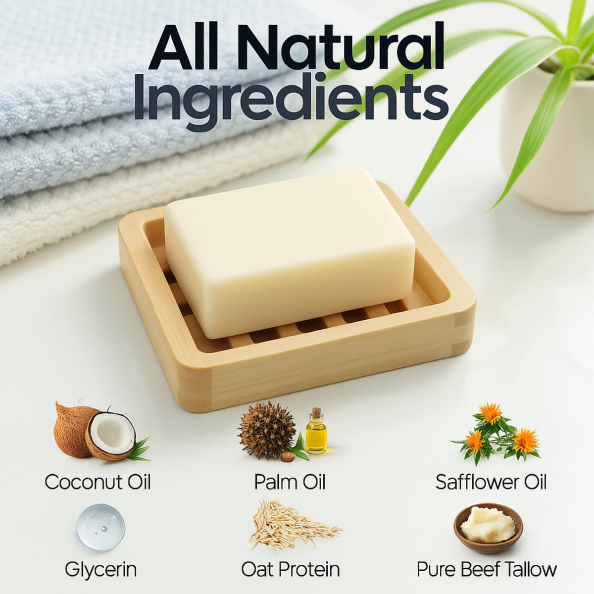Natrulo ingredient label with grass-fed tallow highlighted for natural sourcing benefit