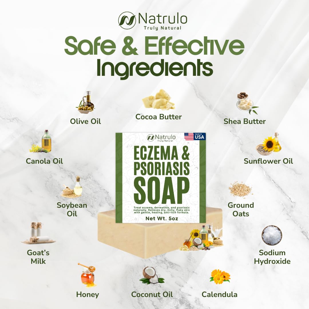 Natrulo soap used by child washing hands to soothe sensitive skin