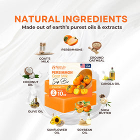 Natrulo persimmon soap applied underarm to neutralize odor and refresh skin