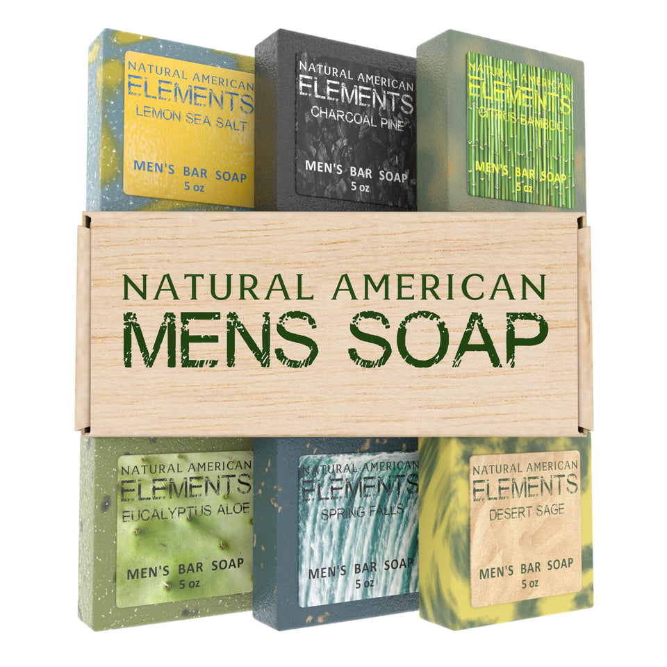 NATURAL AMERICAN front packaging showing six boxed bars and brand clarity