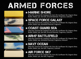 NATURAL AMERICAN soldier label and ingredients list shows natural components and transparency