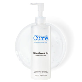 NATURAL AQUA GEL CURE front packaging showing product and benefits