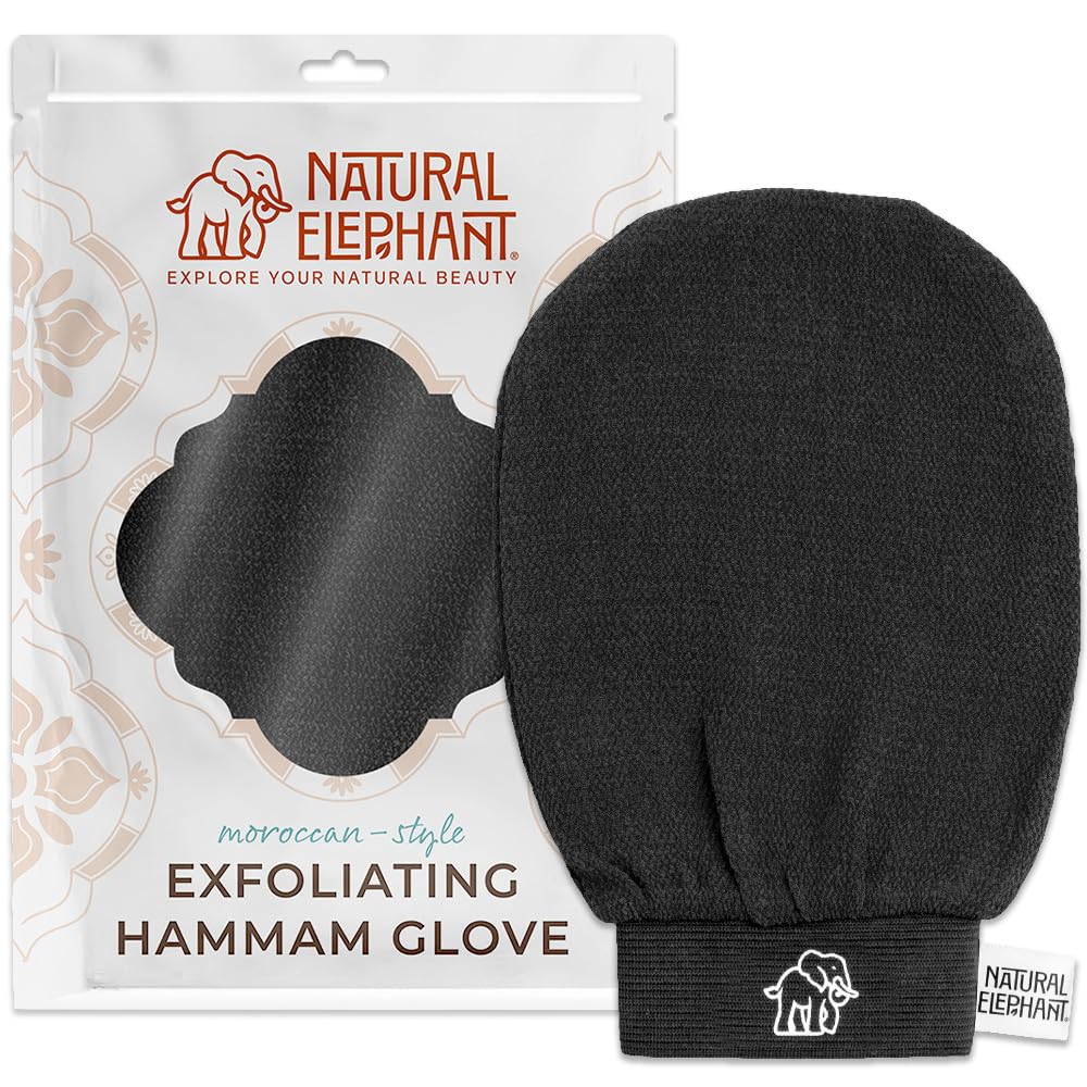 Natural Elephant mitt front view showing compact design and easy grip benefit