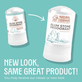 Natural Elephant open cap and label detail showing ingredient purity benefit
