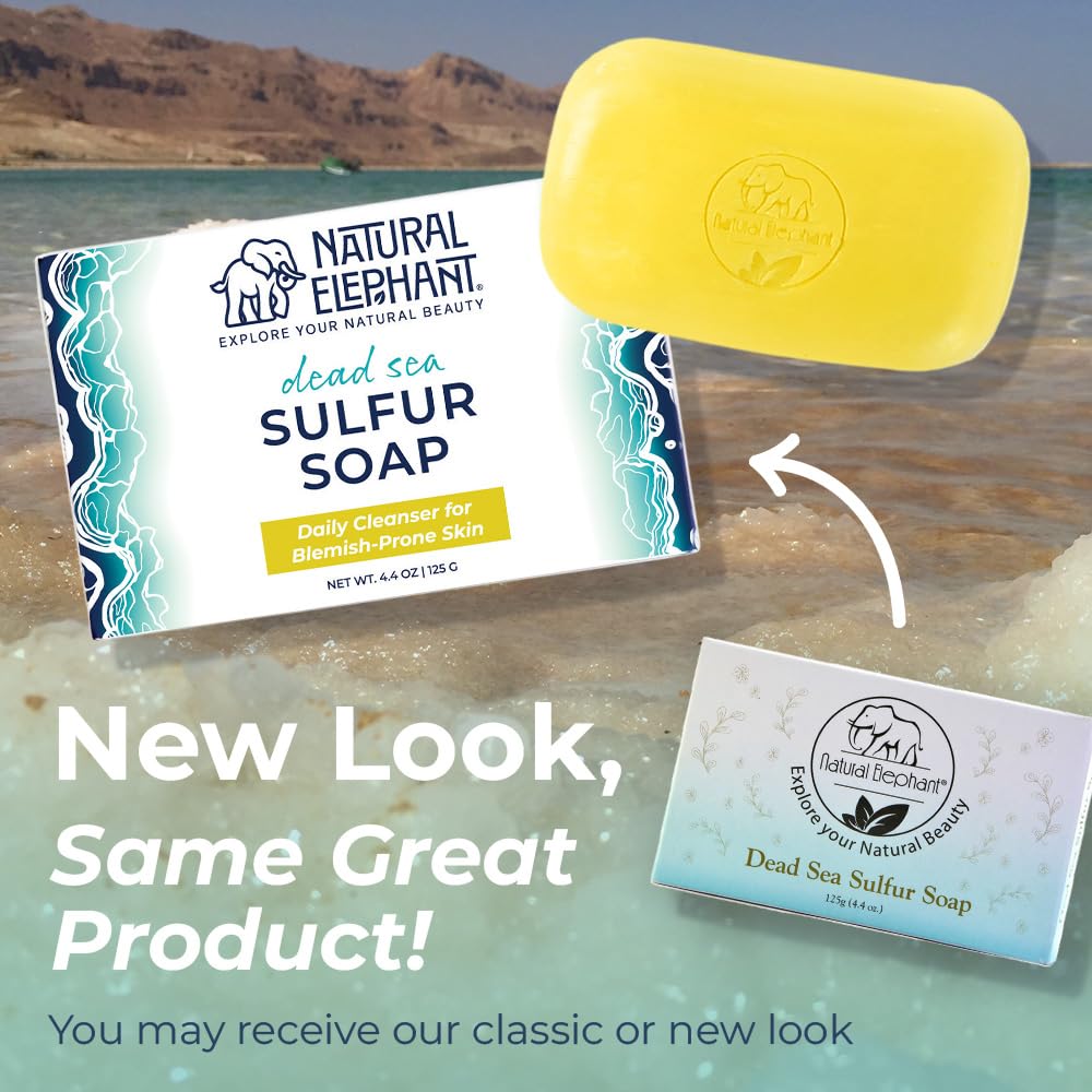 Natural Elephant soap on bath shelf lifestyle shot conveying daily routine use