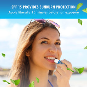 Natural Ice label close-up showing SPF 15 protection details