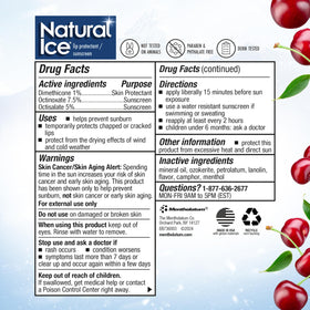Natural Ice in outdoor setting demonstrating portable protection