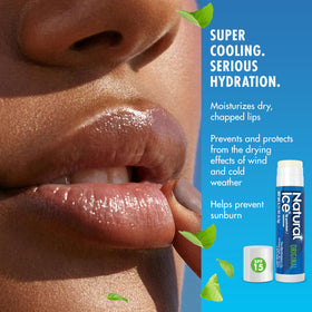 Natural Ice balm texture close-up highlighting smooth moisturizing finish