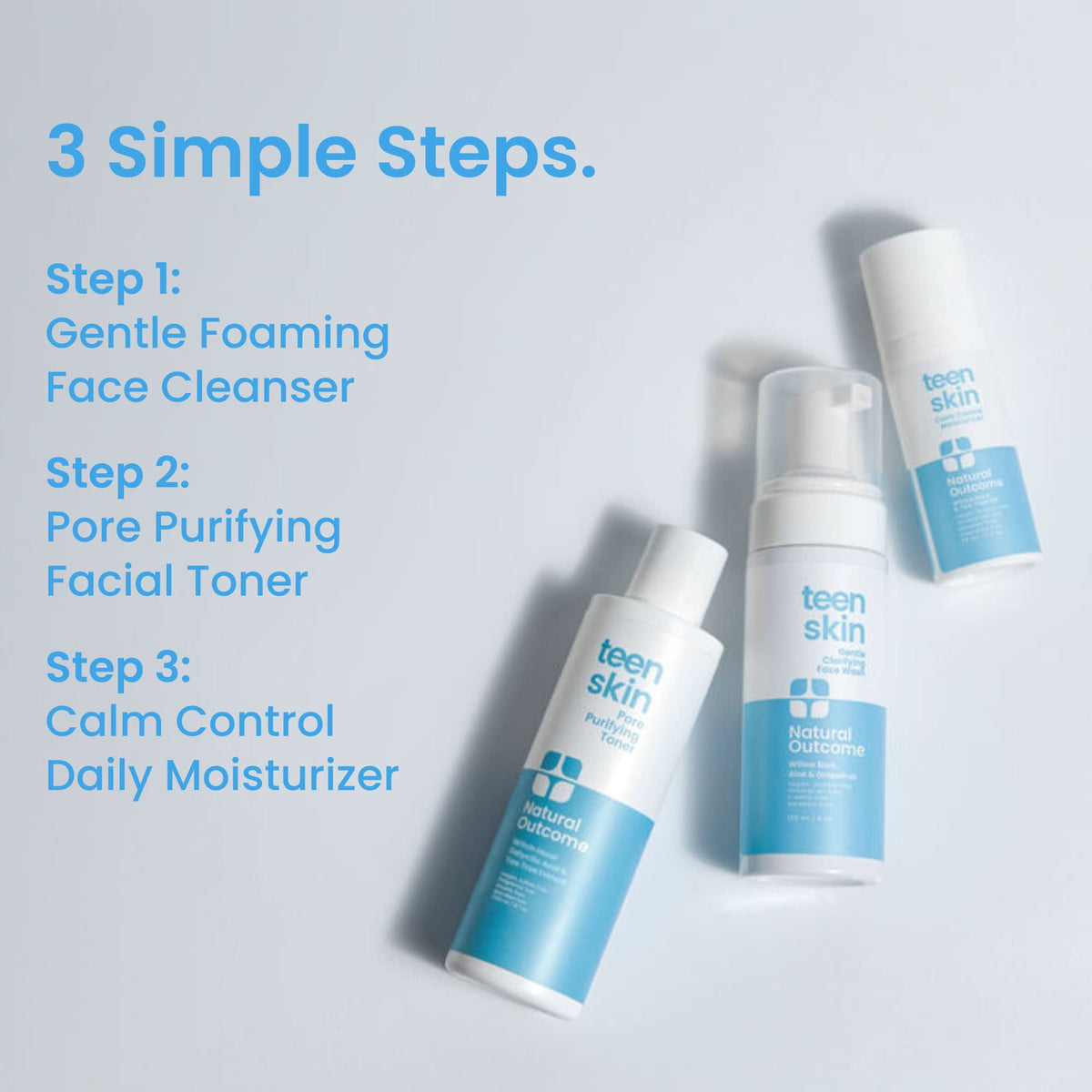 Natural Outcome acne purifying toner label view highlighting pore-refining benefit
