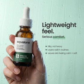 natural outcome application on hand demonstrating easy absorption and instant hydration