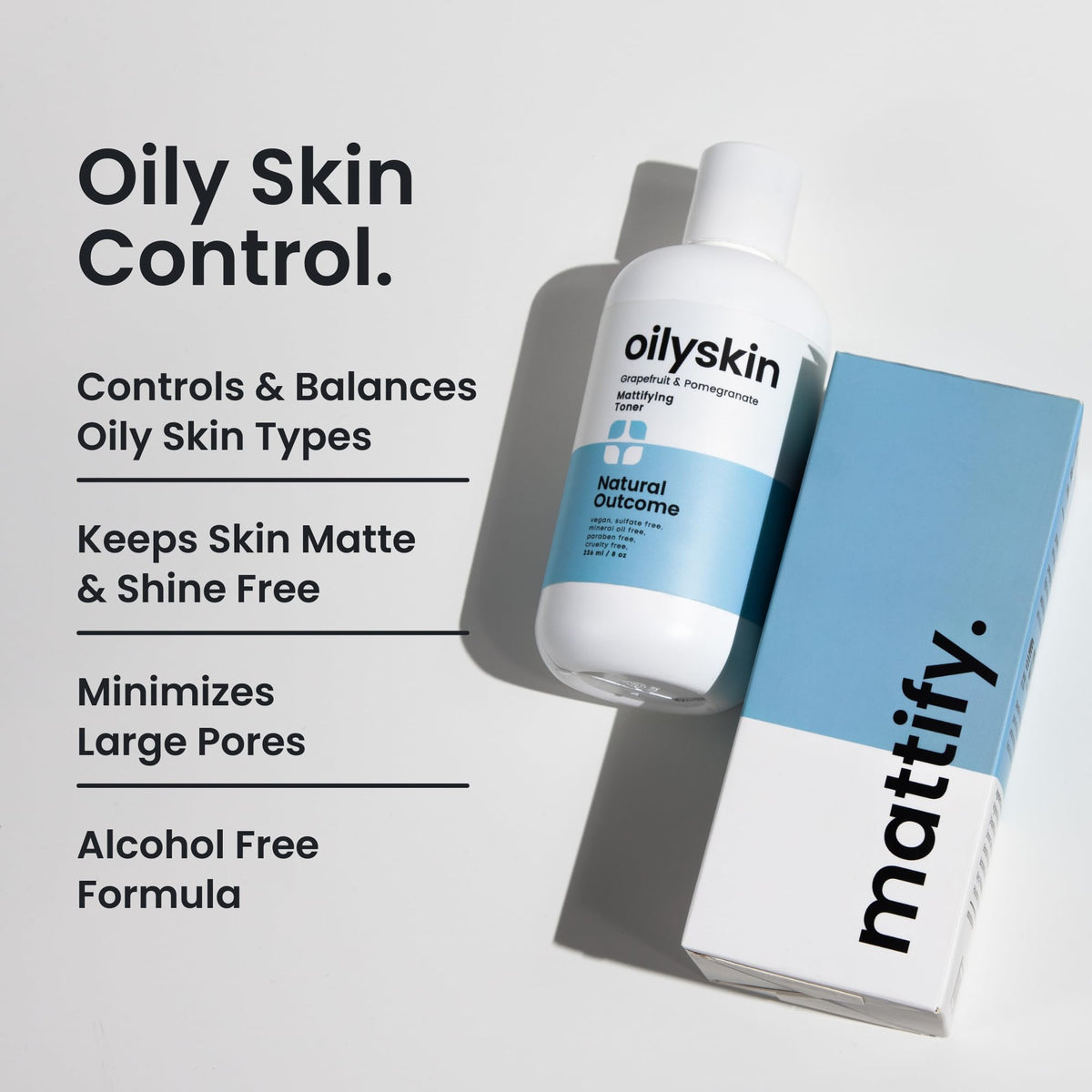 Natural Outcome label close-up highlighting ingredients and transparency benefit