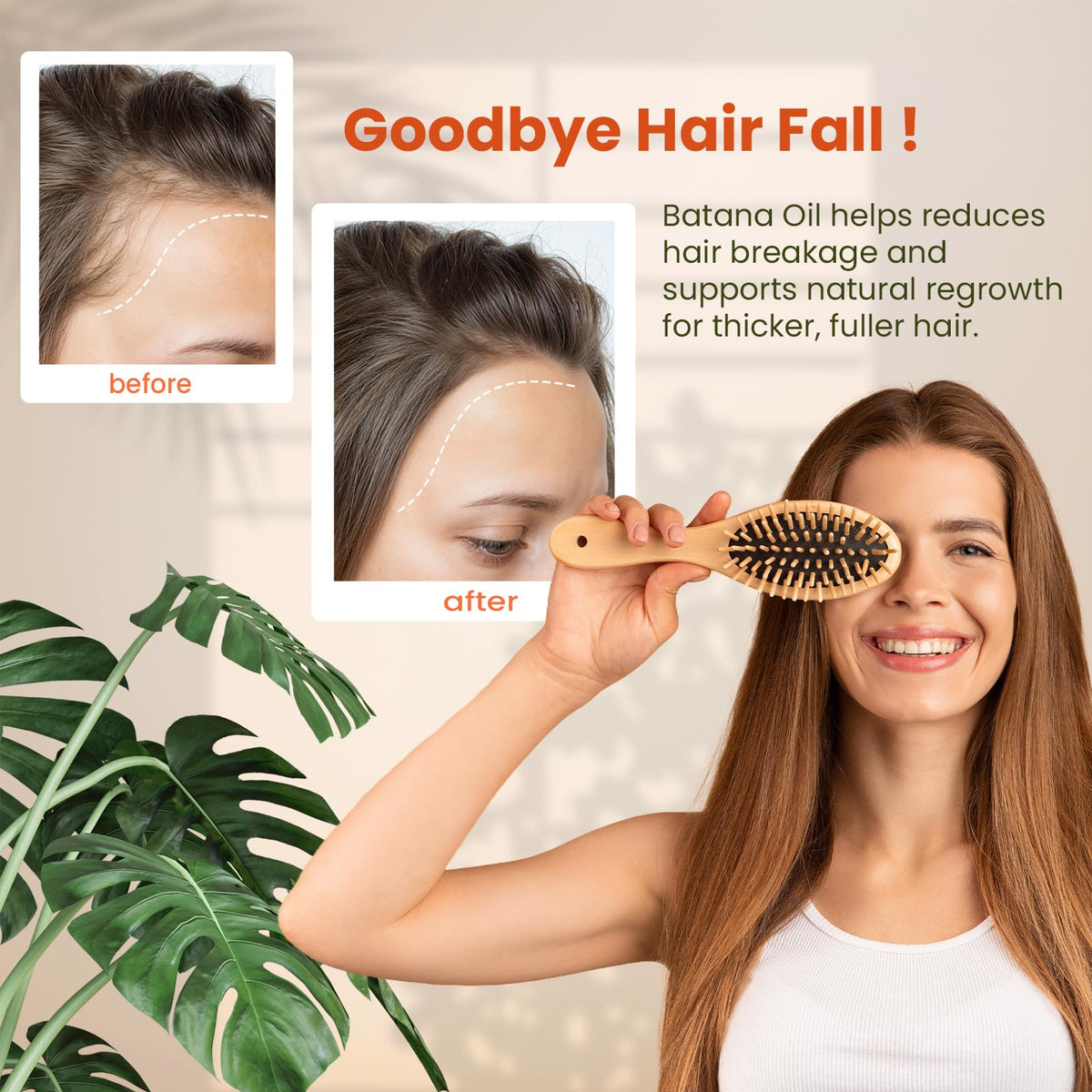 Natural Riches applied on scalp during massage to demonstrate nourishment