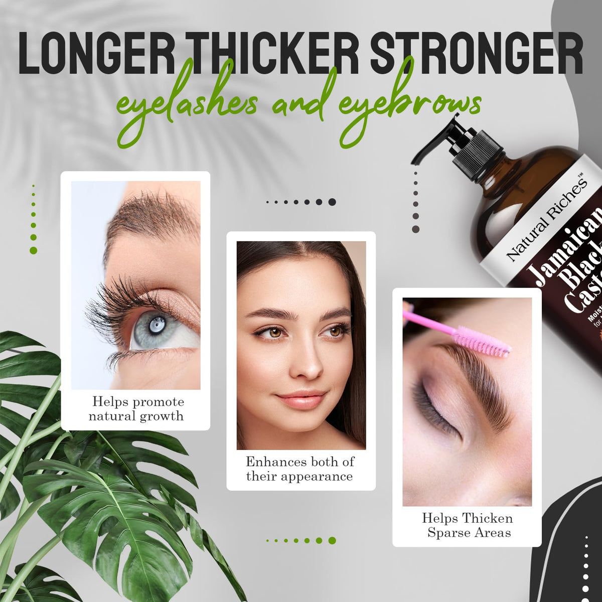 Natural Riches spoolie applying to brows and lashes for fuller-look benefit