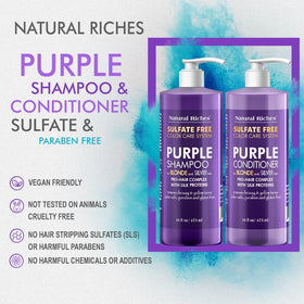 Natural Riches ingredients spread with oils and proteins for nourishment