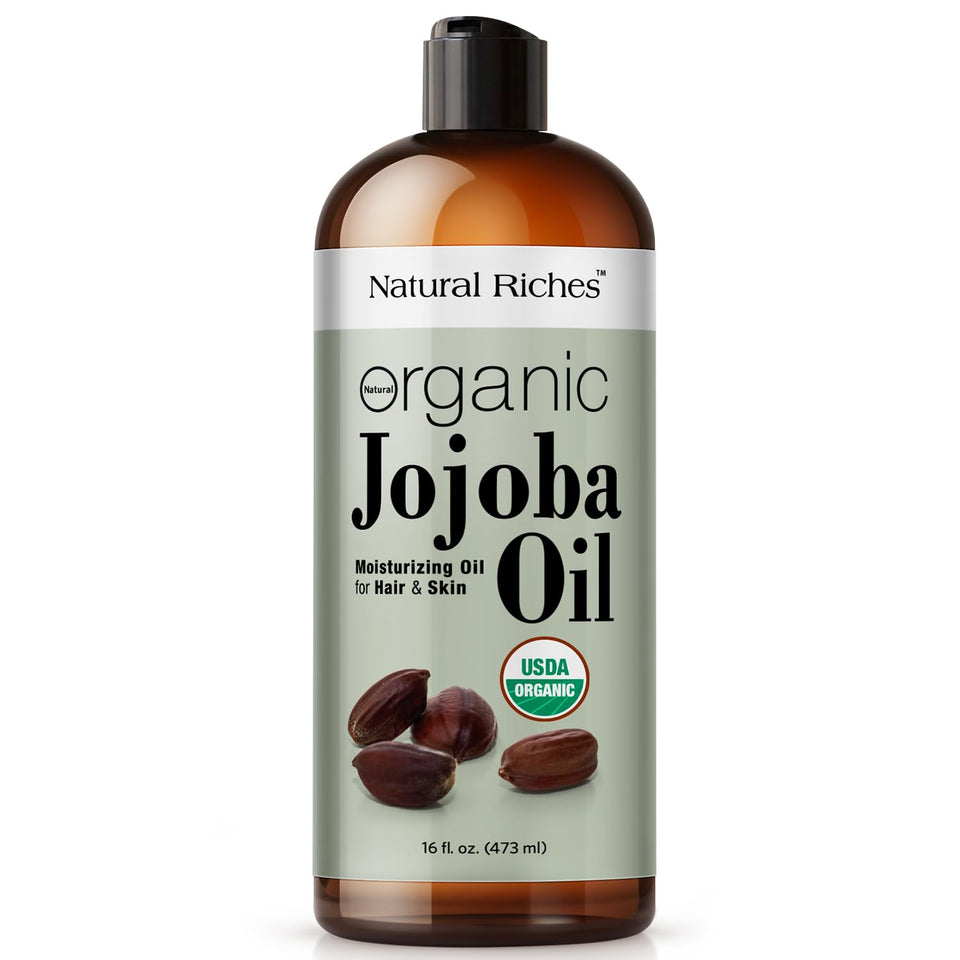 Natural Riches bottle front packaging showing product and benefits