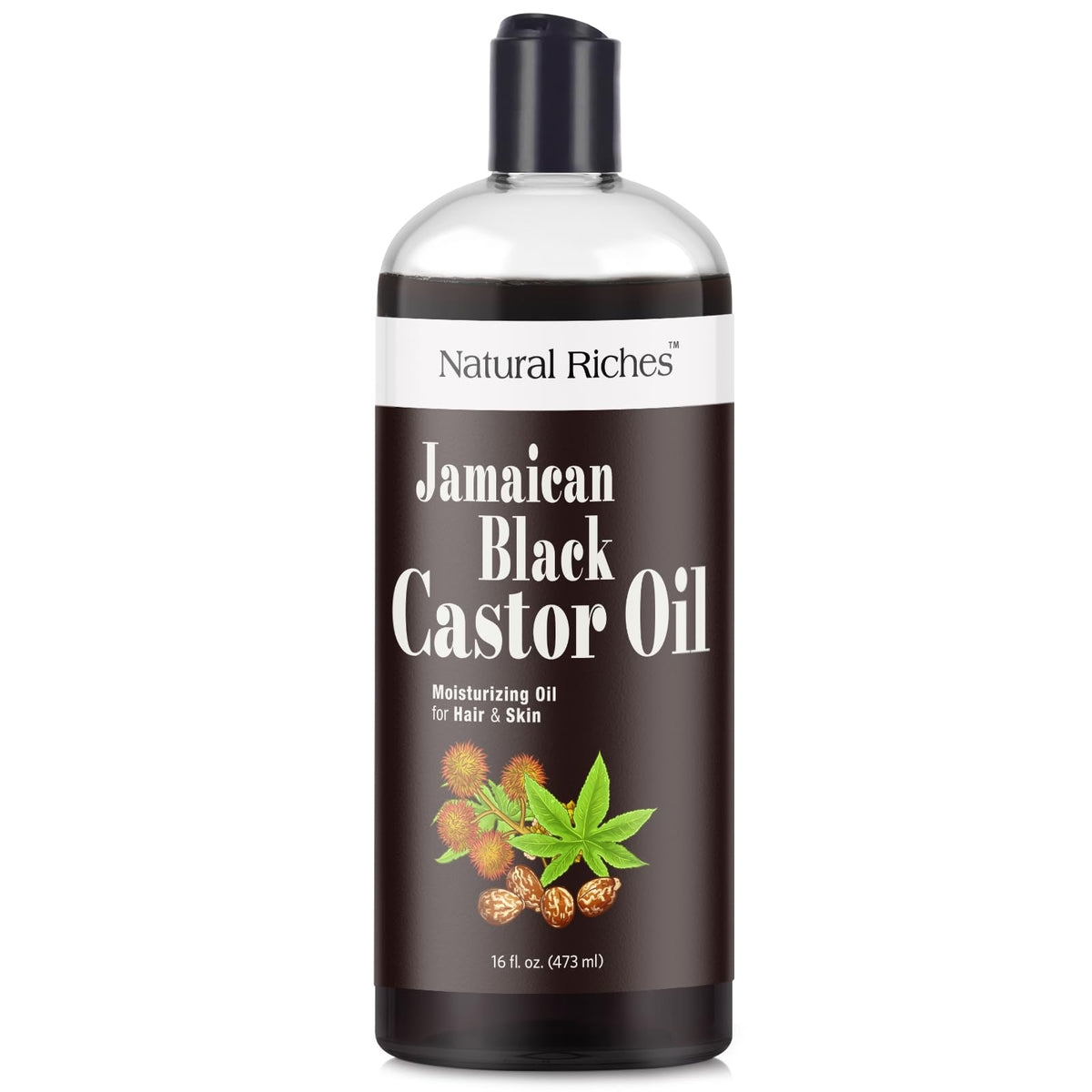 Natural Riches bottle on bathroom shelf in lifestyle setting for everyday use