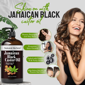 Natural Riches scalp application massage showing improved scalp conditioning benefit