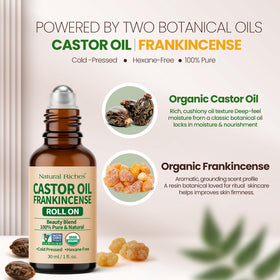 Natural Riches oil texture on fingertip, illustrating lightweight fast-absorbing hydration