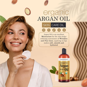 Natural Riches oil texture glistening on palm illustrating non-greasy moisture