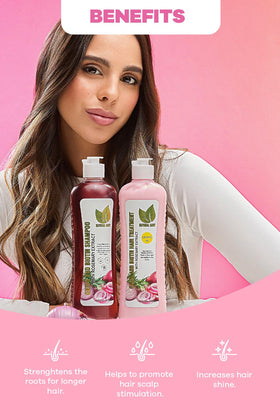 Natural Sant product label close-up listing onion rosemary biotin benefits