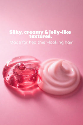 Natural Sant lifestyle model with smooth hair showing frizz control benefit
