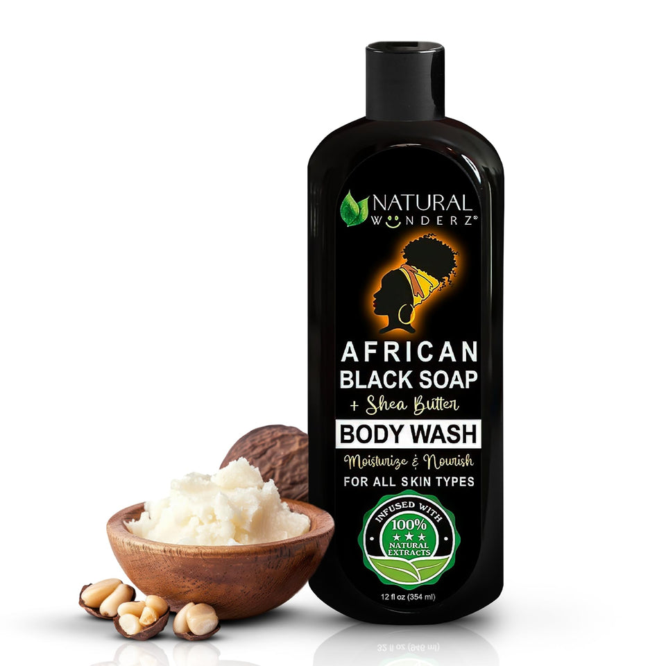 Natural Wunderz front packaging showing 12 oz bottle and label benefiting clear cleansing