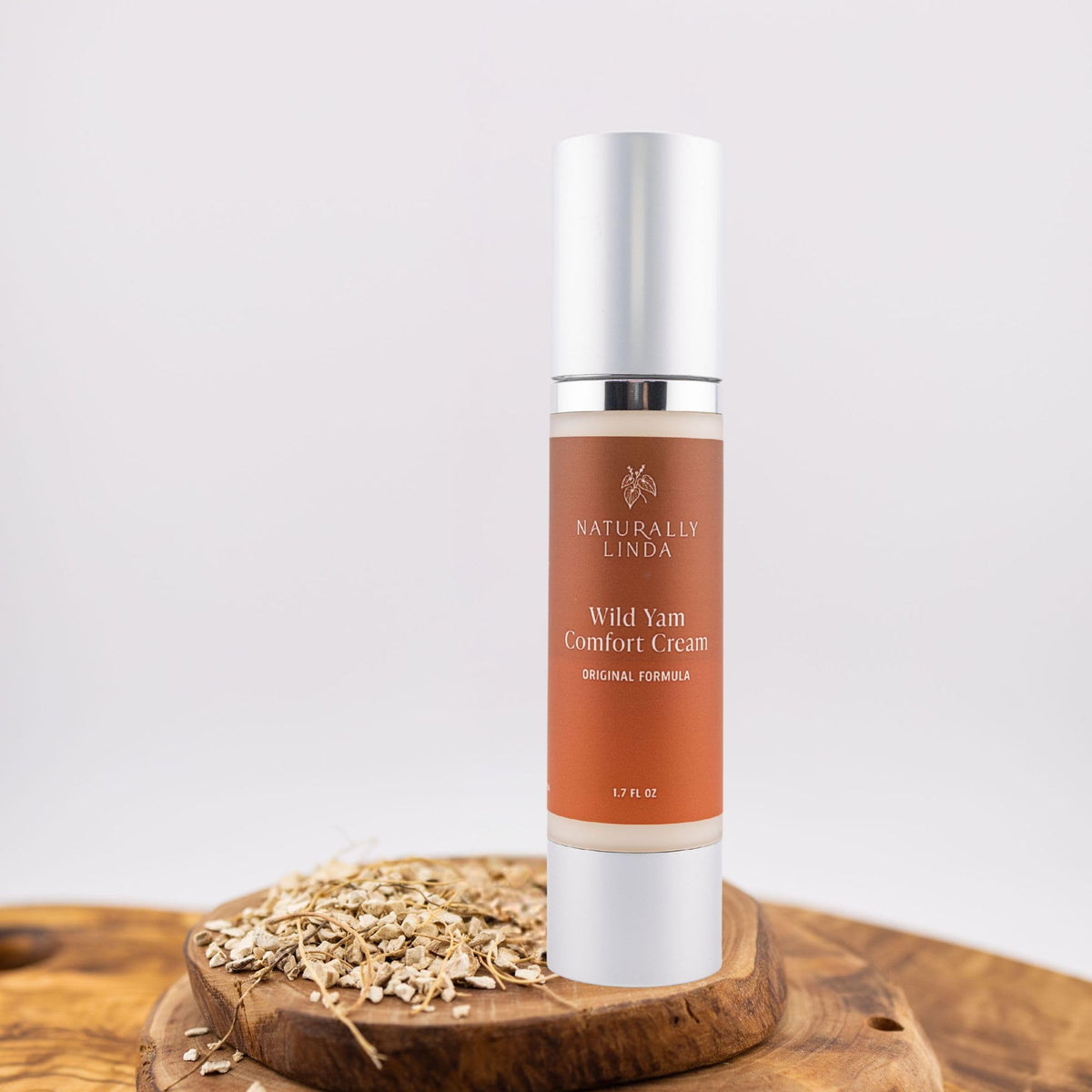 NATURALLY LINDA trio of chaste berry, marshmallow root, and wild yam showing botanical blend