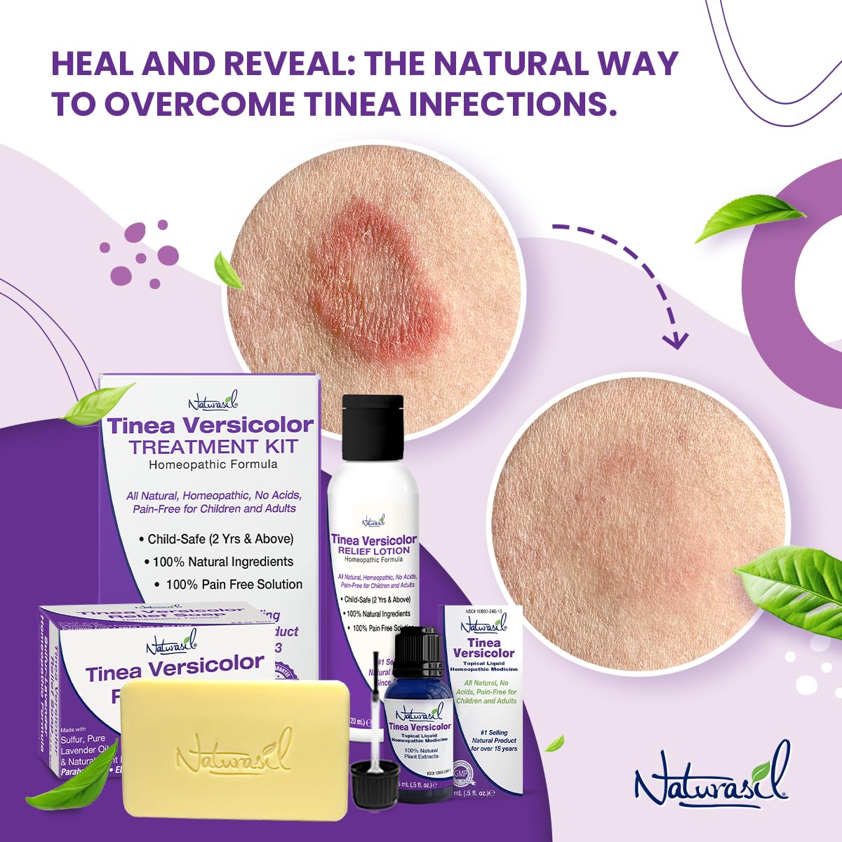 Naturasil bar placed on bath shelf, suggesting convenient everyday skincare