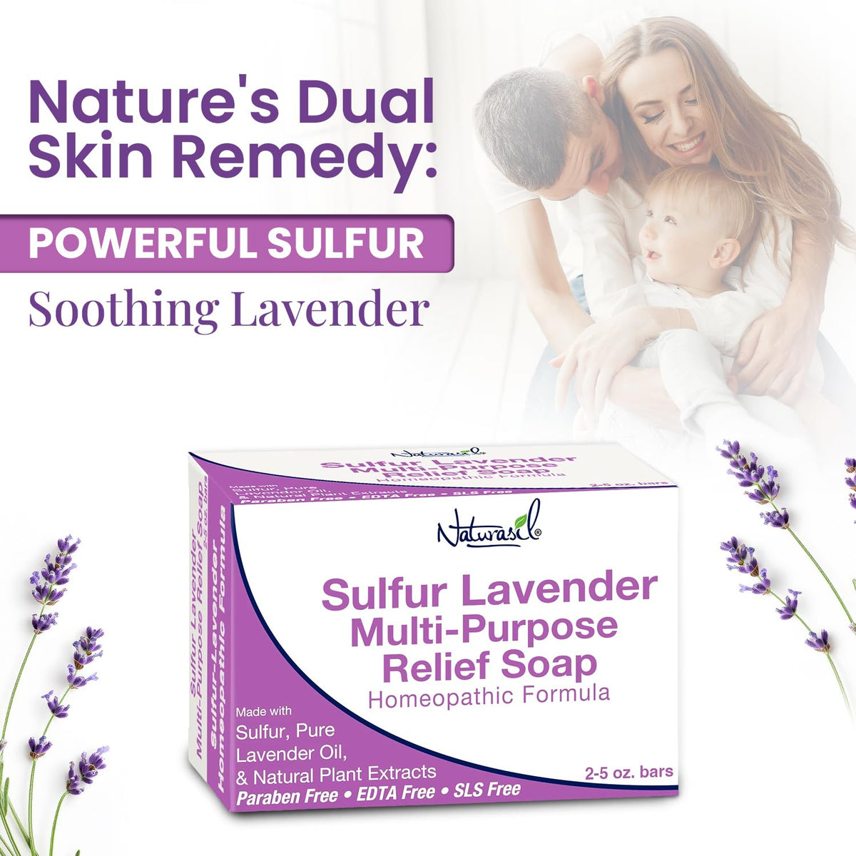 Naturasil ingredients label closeup confirming sulfur concentration and safety