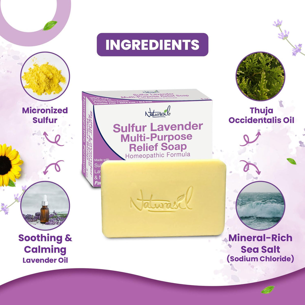 Naturasil soap lather on hand demonstrating rich foam and cleansing action