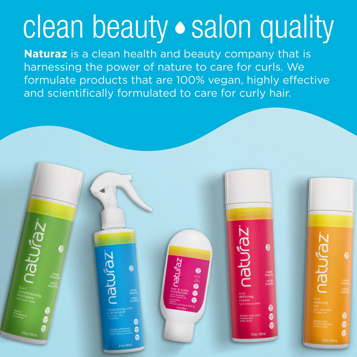 Naturaz label close-up showing icons and clean ingredient benefits