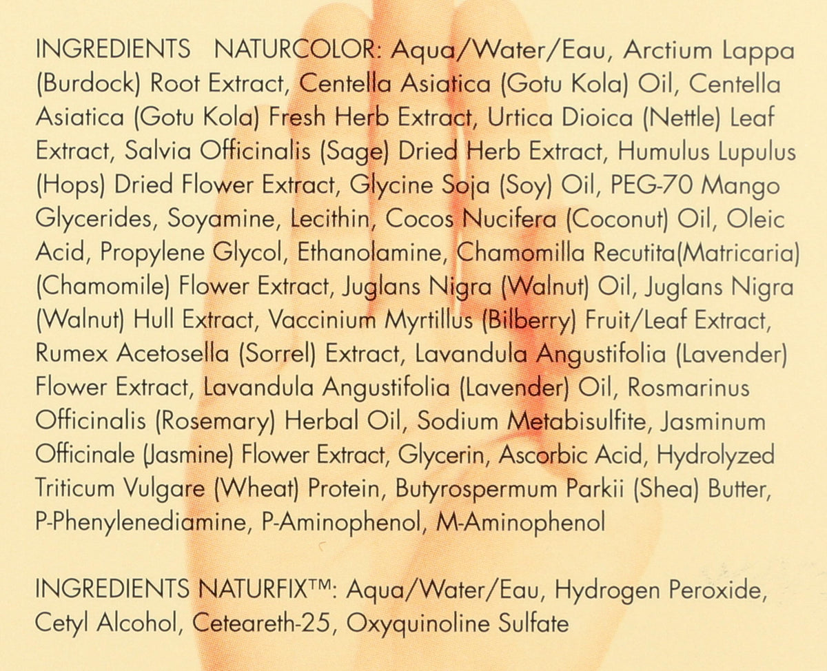 naturcolor Cola 3N jar label top view showing ingredient clarity benefit