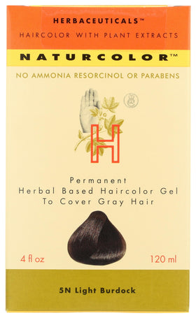 naturcolor front packaging showing light burdock shade and benefits