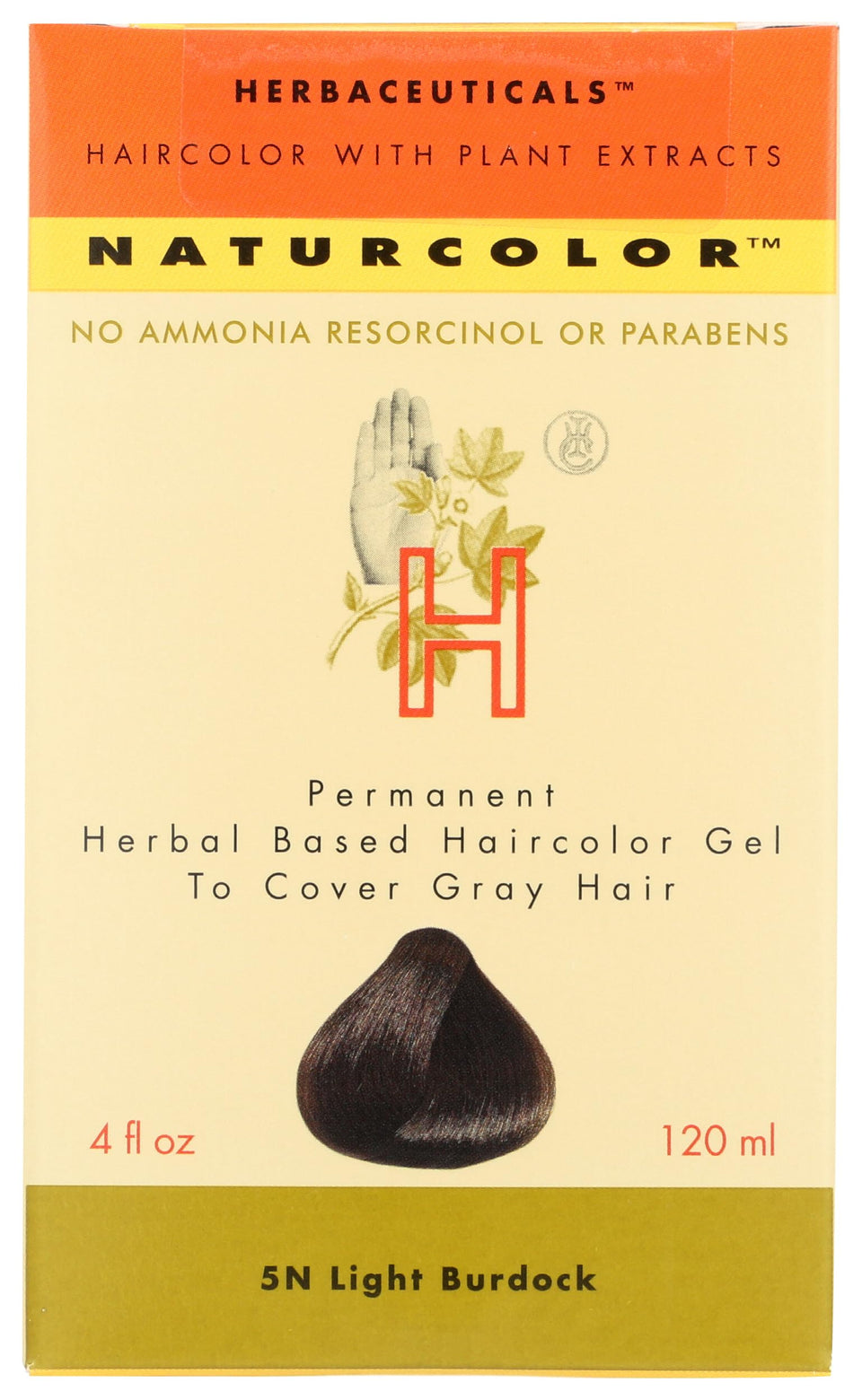 naturcolor front packaging showing light burdock shade and benefits