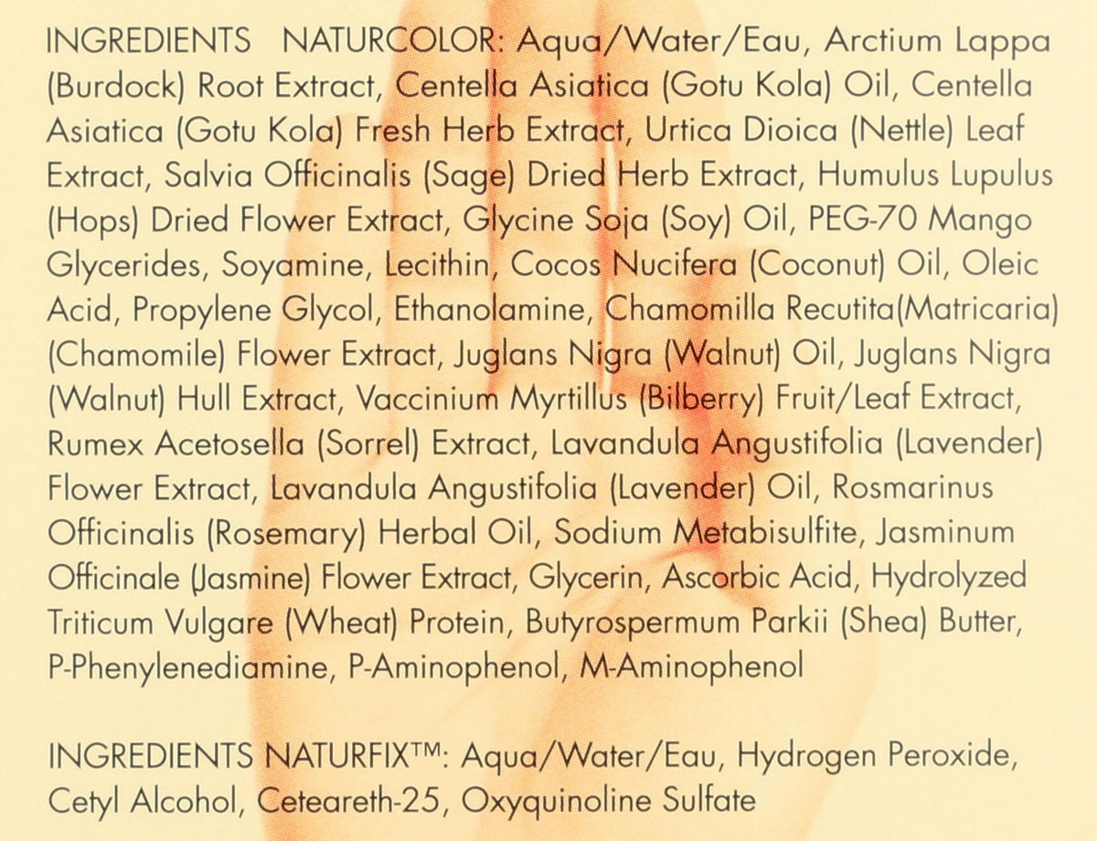 naturcolor color mixed with developer in bowl showing ready-to-apply pigment