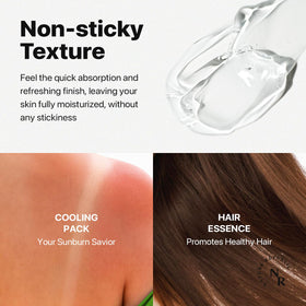 Nature Republic aloe gel on bathroom shelf in lifestyle scene suggesting daily use