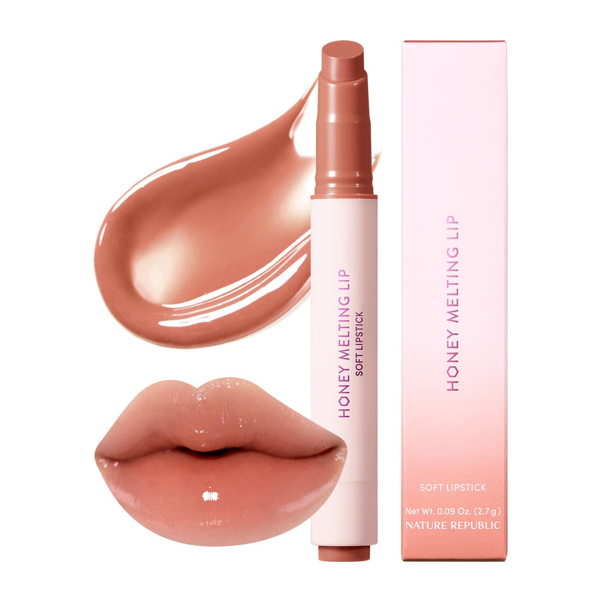 Nature Republic front packaging showing shade and glossy finish benefit