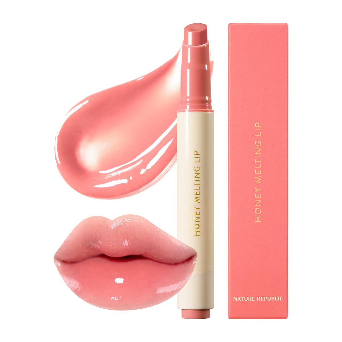 Nature Republic front packaging showing 02 Fig and glossy finish benefit