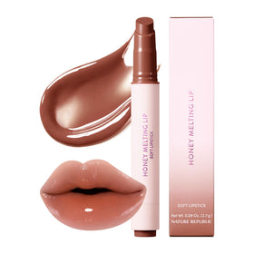 Nature Republic front packaging showing hydrating honey-melting lip benefits