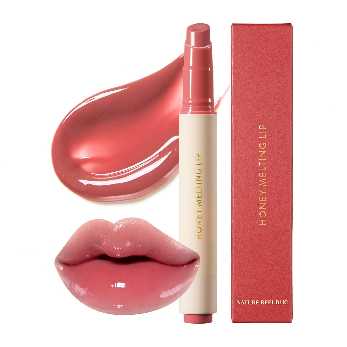 Nature Republic front packaging showing Lychee shade and glossy benefit