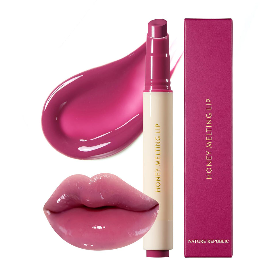 Nature Republic front packaging showing grape shade and glossy finish benefits