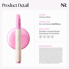 Nature Republic label close-up listing honey extract and shine oil complex