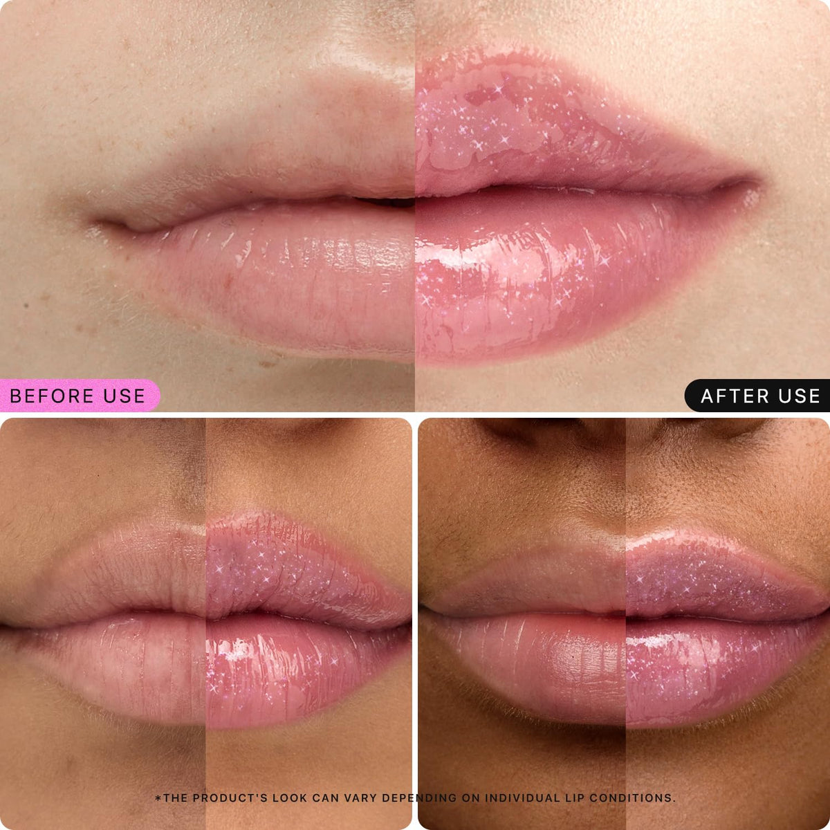 Nature Republic on lips lifestyle shot highlighting glimmer and hydrated look