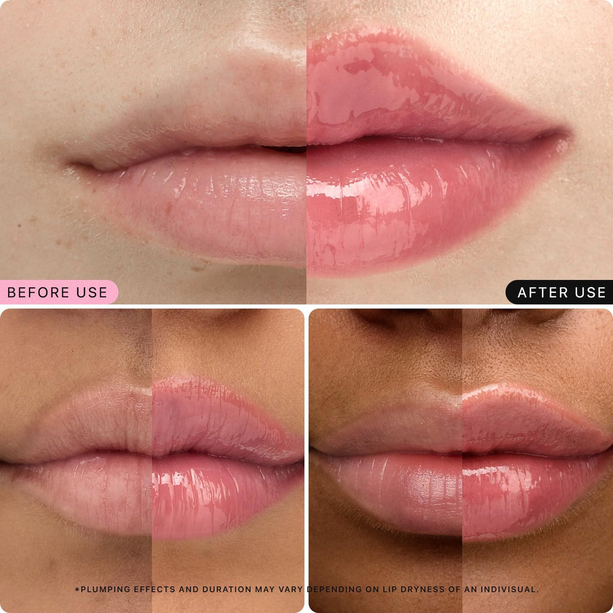 Nature Republic lip on model demonstrating luminous pink finish and natural plumping effect on lips