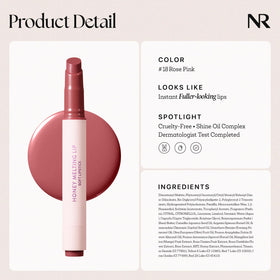 Model wearing Nature Republic Rose Pink showing natural rosy tint and hydrated look