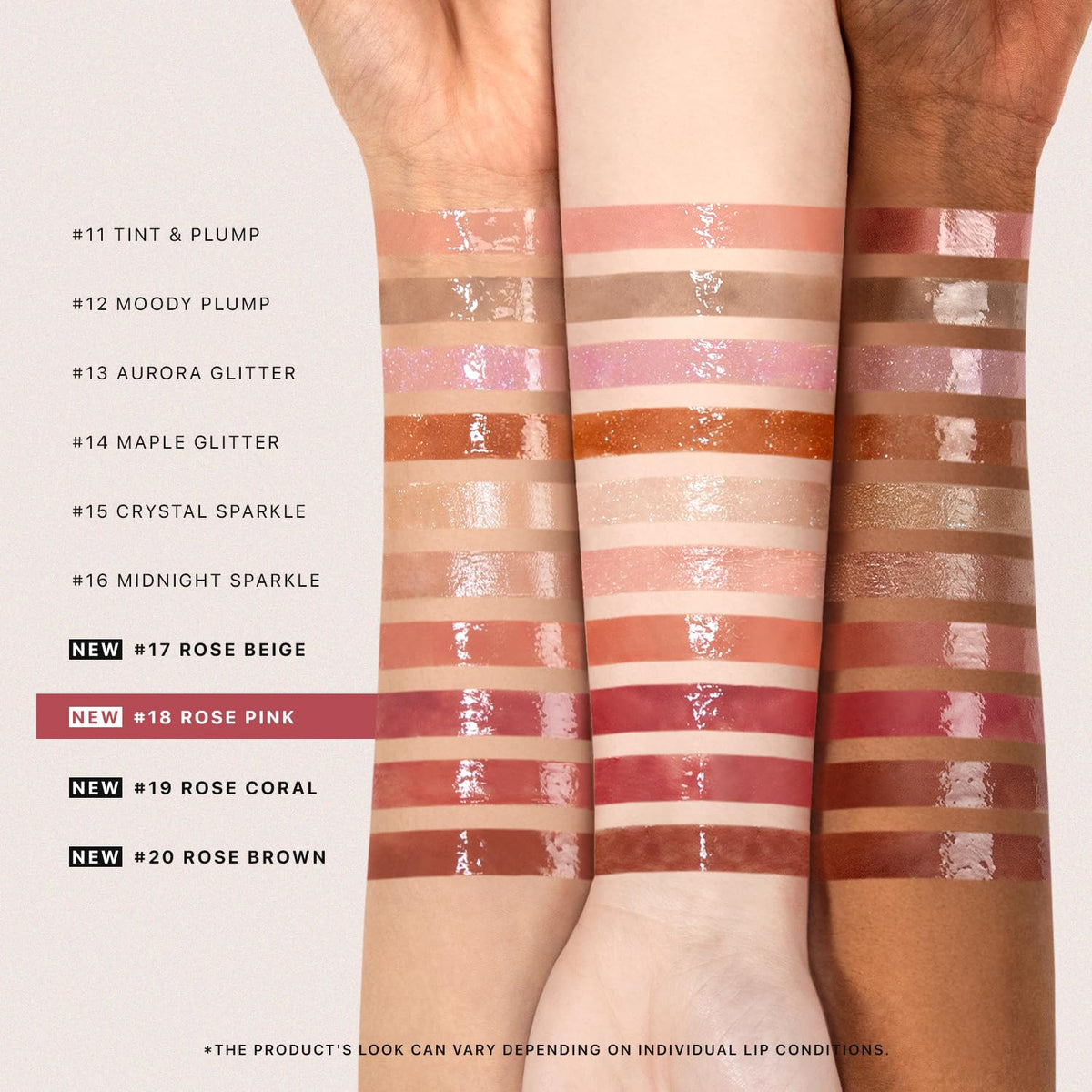 Nature Republic side profile highlighting glossy sheen and glassy lip effect