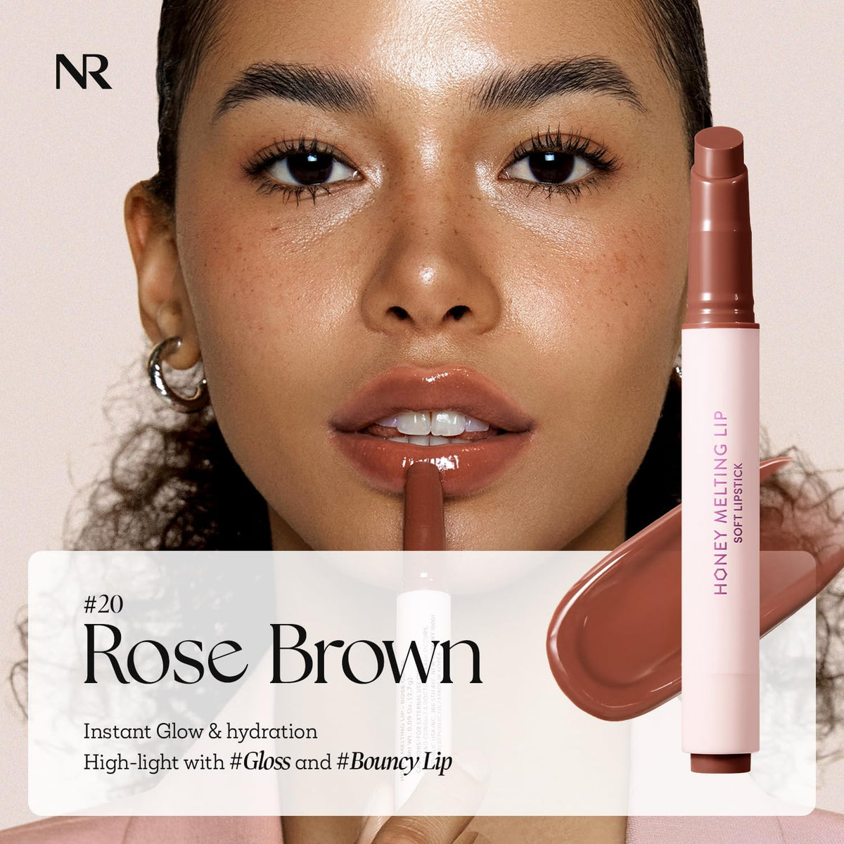 Nature Republic close-up of glossy honey-like texture for smooth application