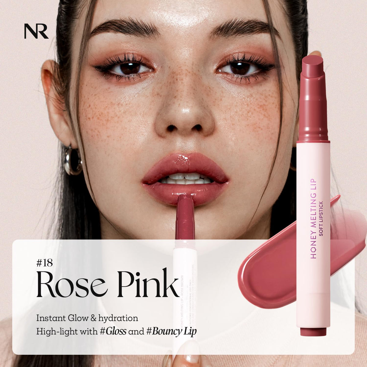 Nature Republic close-up of honey-like texture for smooth, hydrating application